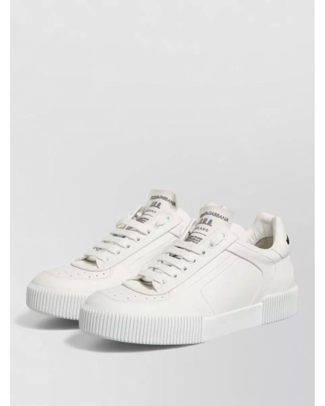 Dolce & Gabbana Multicolor Leather Low Top Sneakers for men