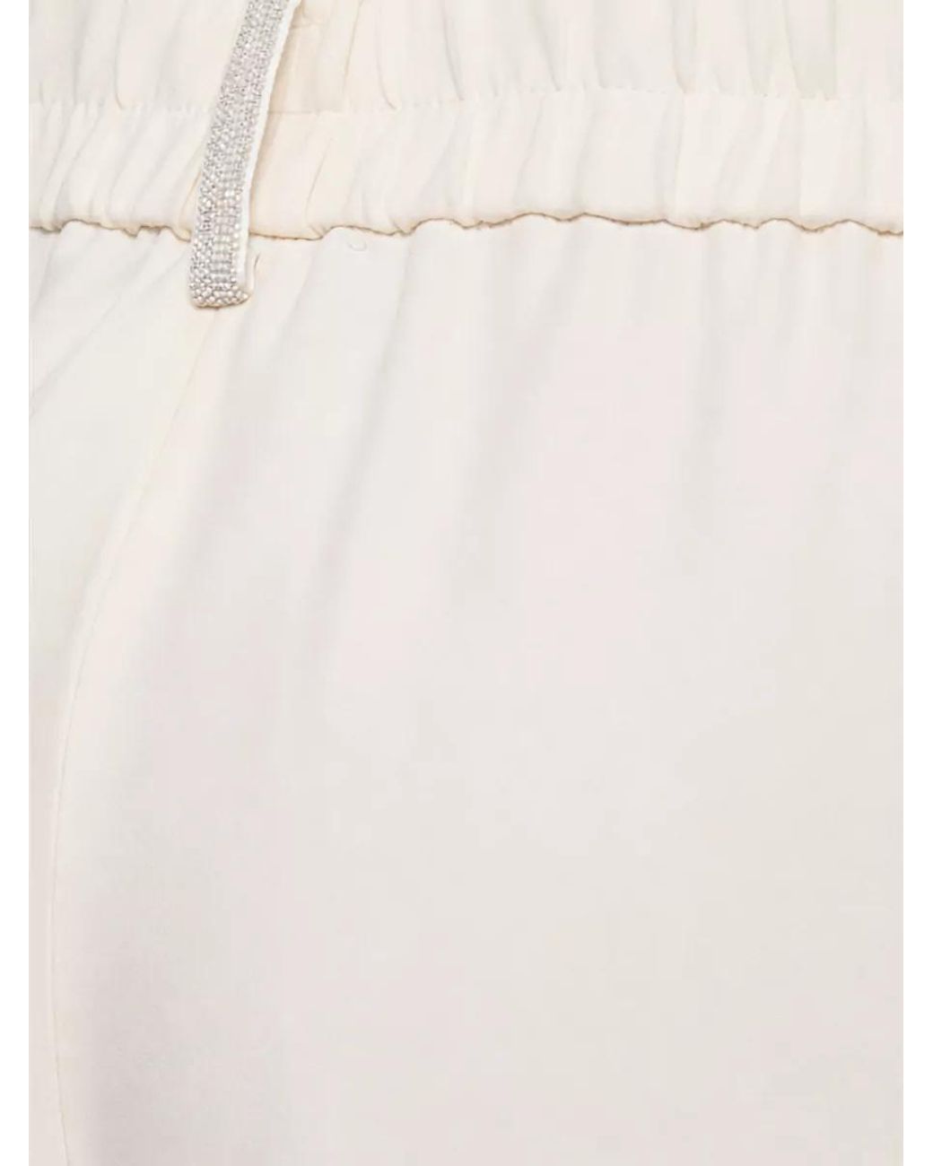 Fabiana Filippi White Straight-Leg Lounge Trousers