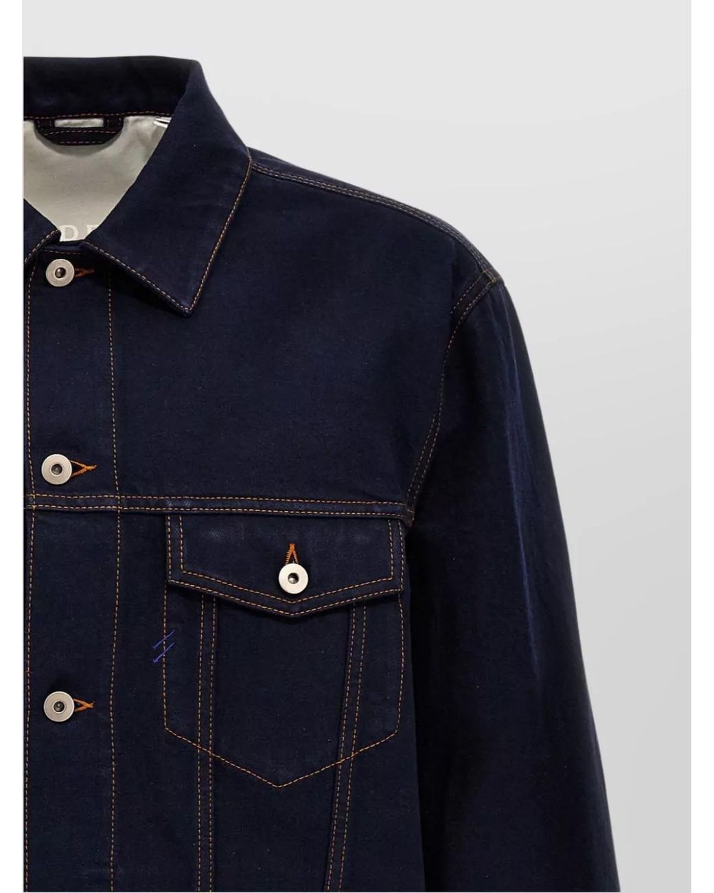 Burberry Blue Denim Jackets for men