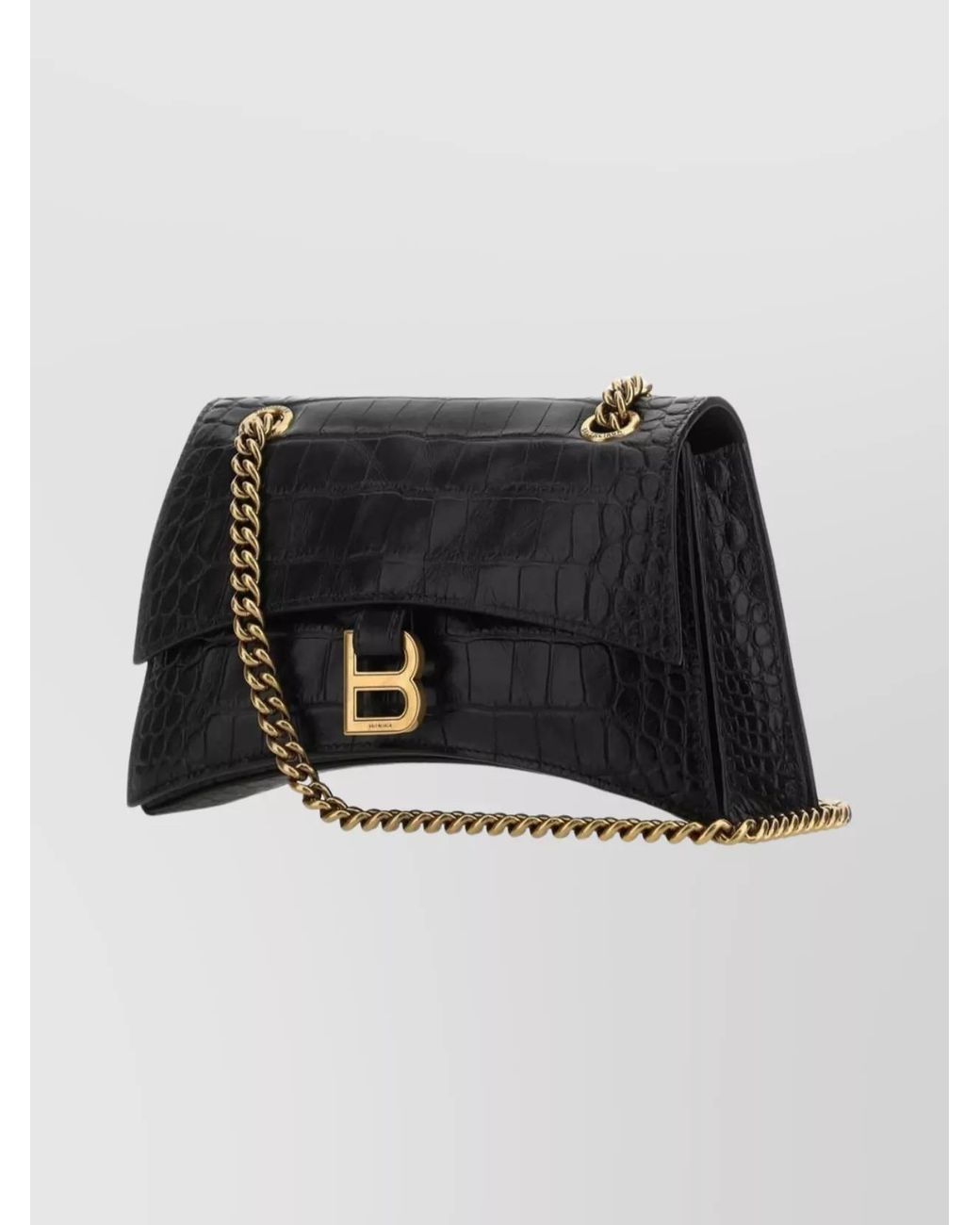 Balenciaga Black Crush Small Leather Shoulder Bag