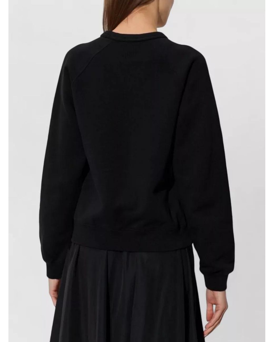 KENZO Black Printed Cotton Crewneck Sweatshirt