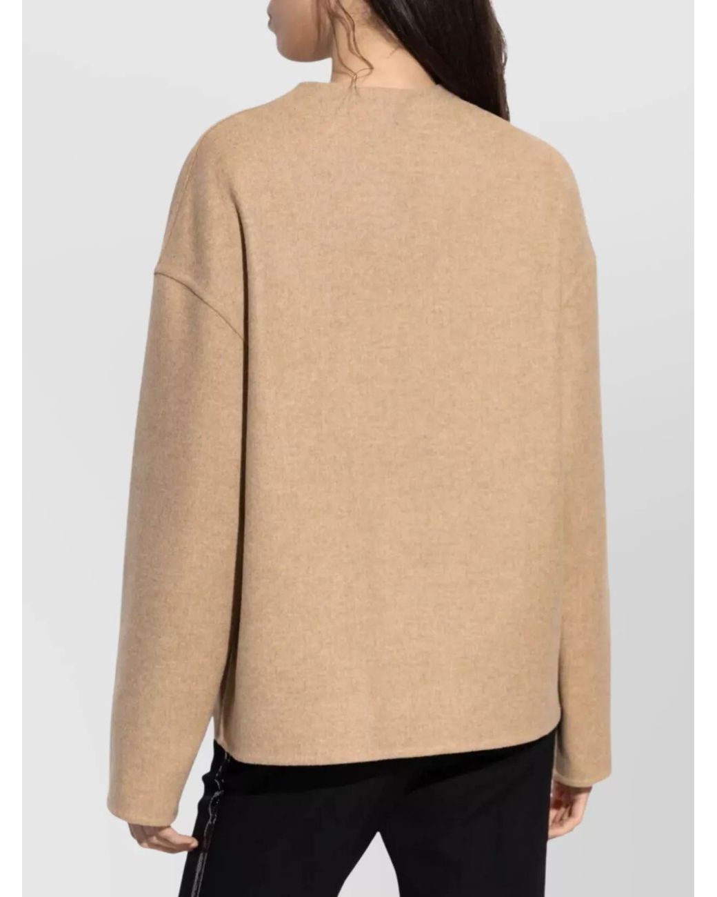 Versace Natural Wool Fitted Jacket