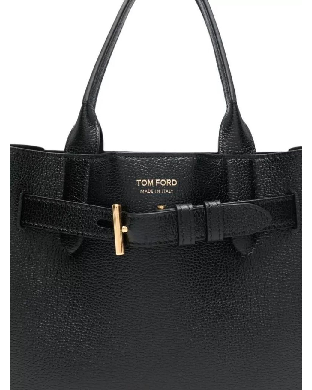 Tom Ford Black Audrey Leather Tote Bag