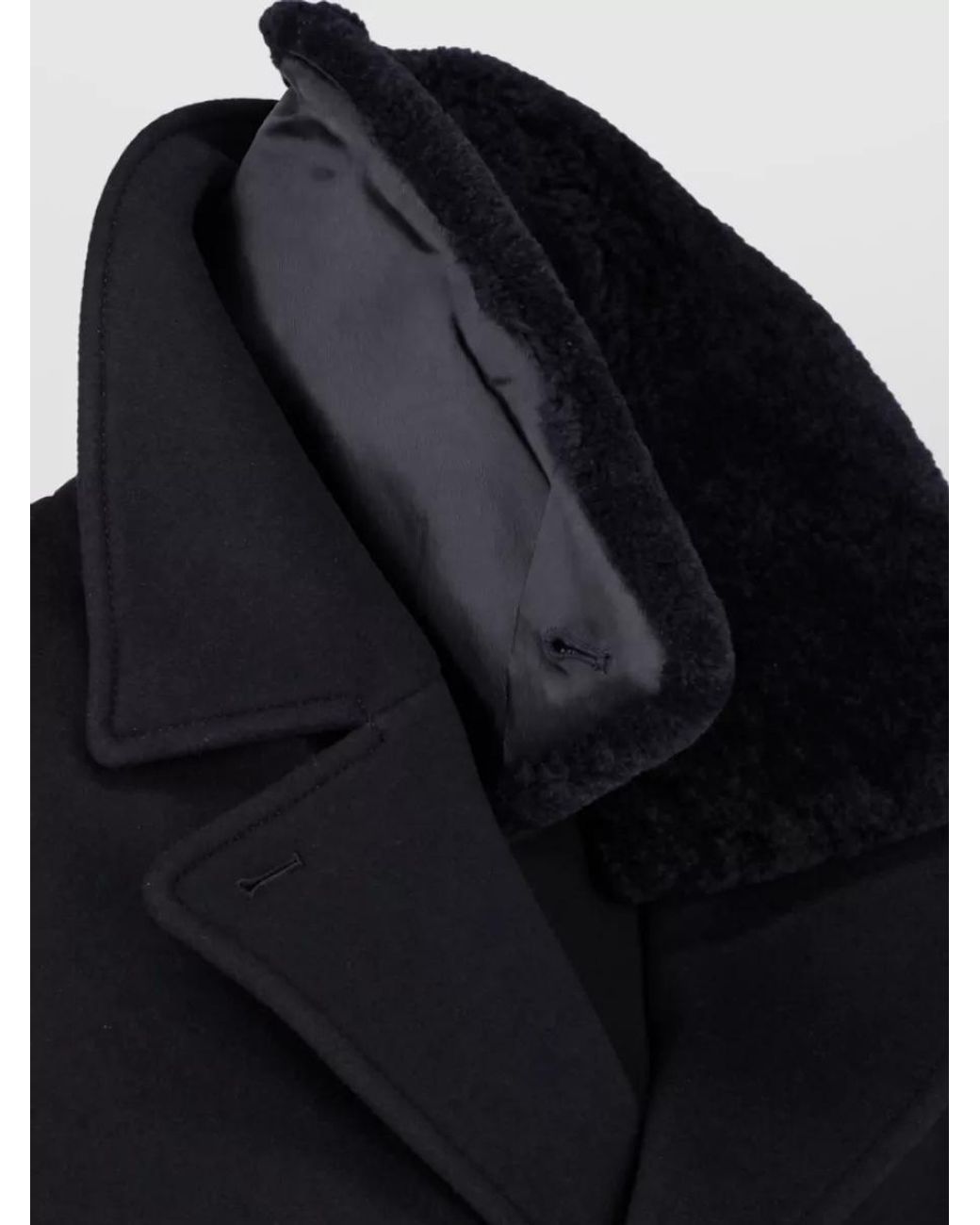 Mackage Blue Wool Peacoat for men