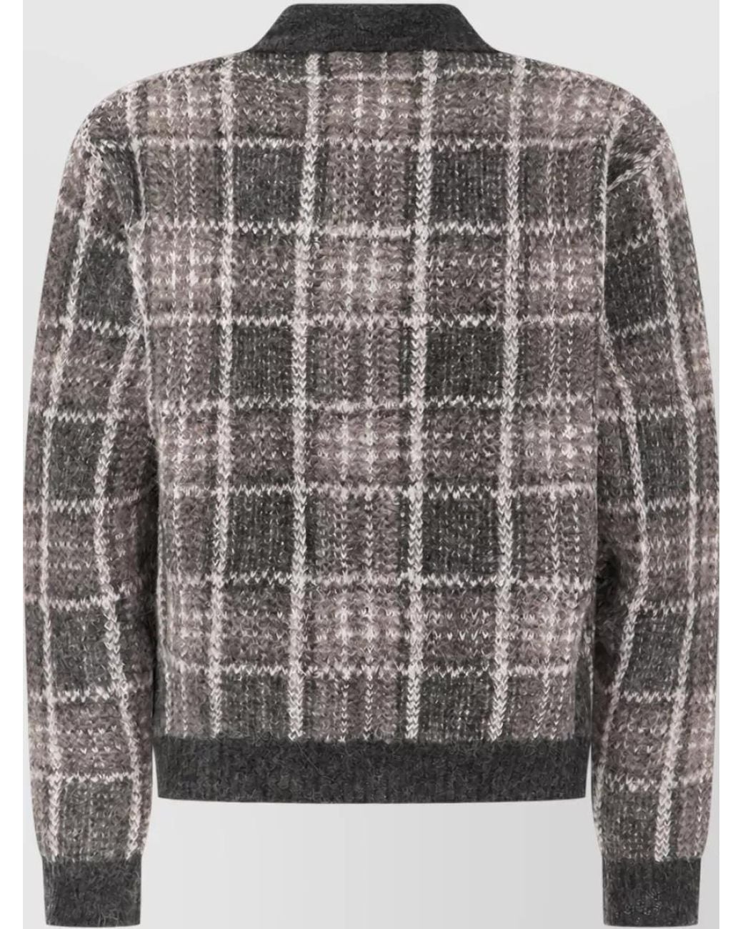 Our Legacy Gray Checked Jacket for men