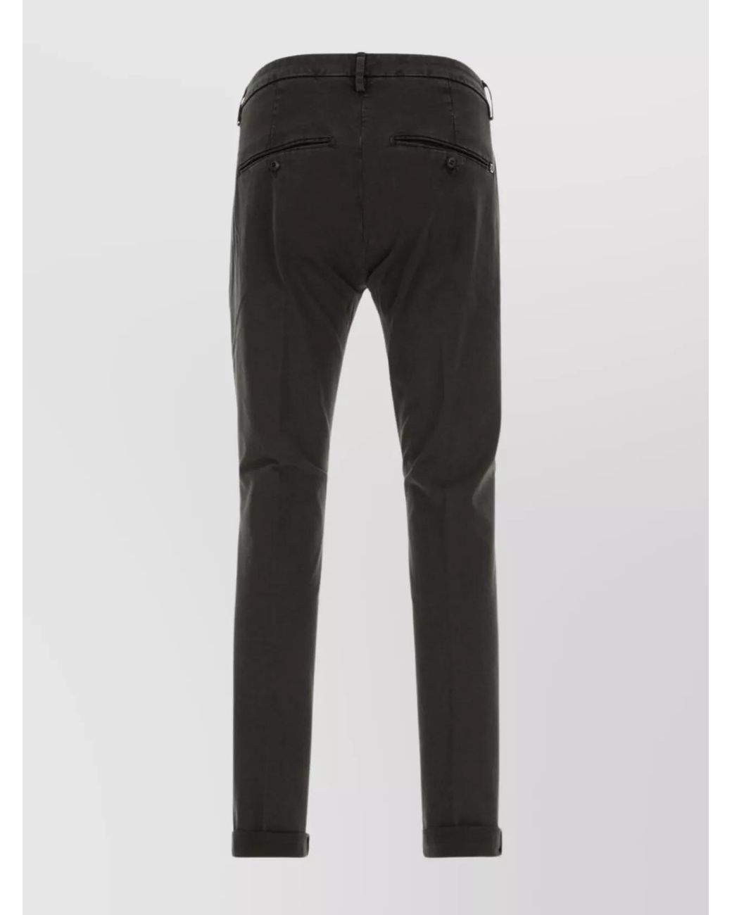 Dondup Black Regular-Fit Trousers for men