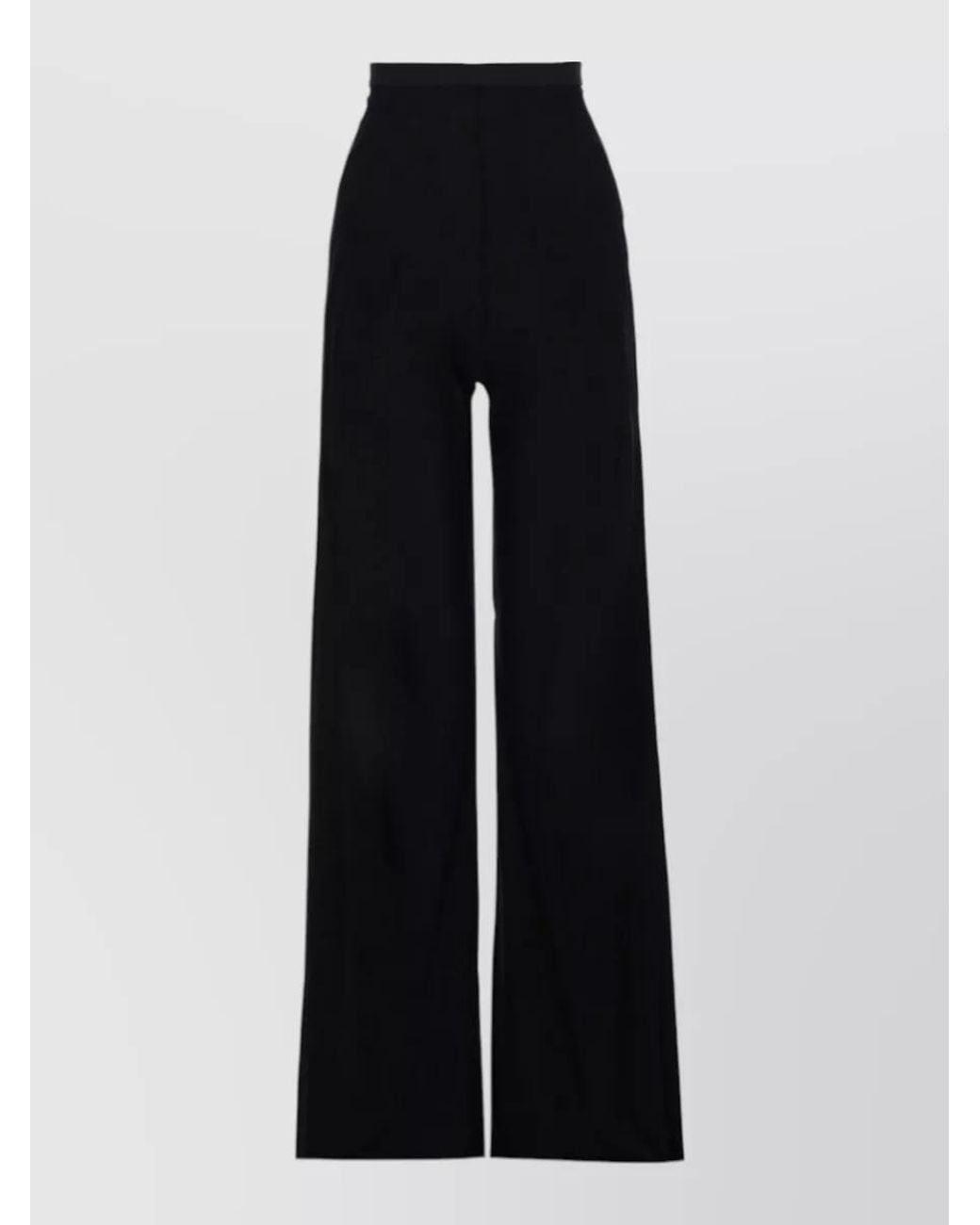 Rick Owens Black Wide-Leg Trousers