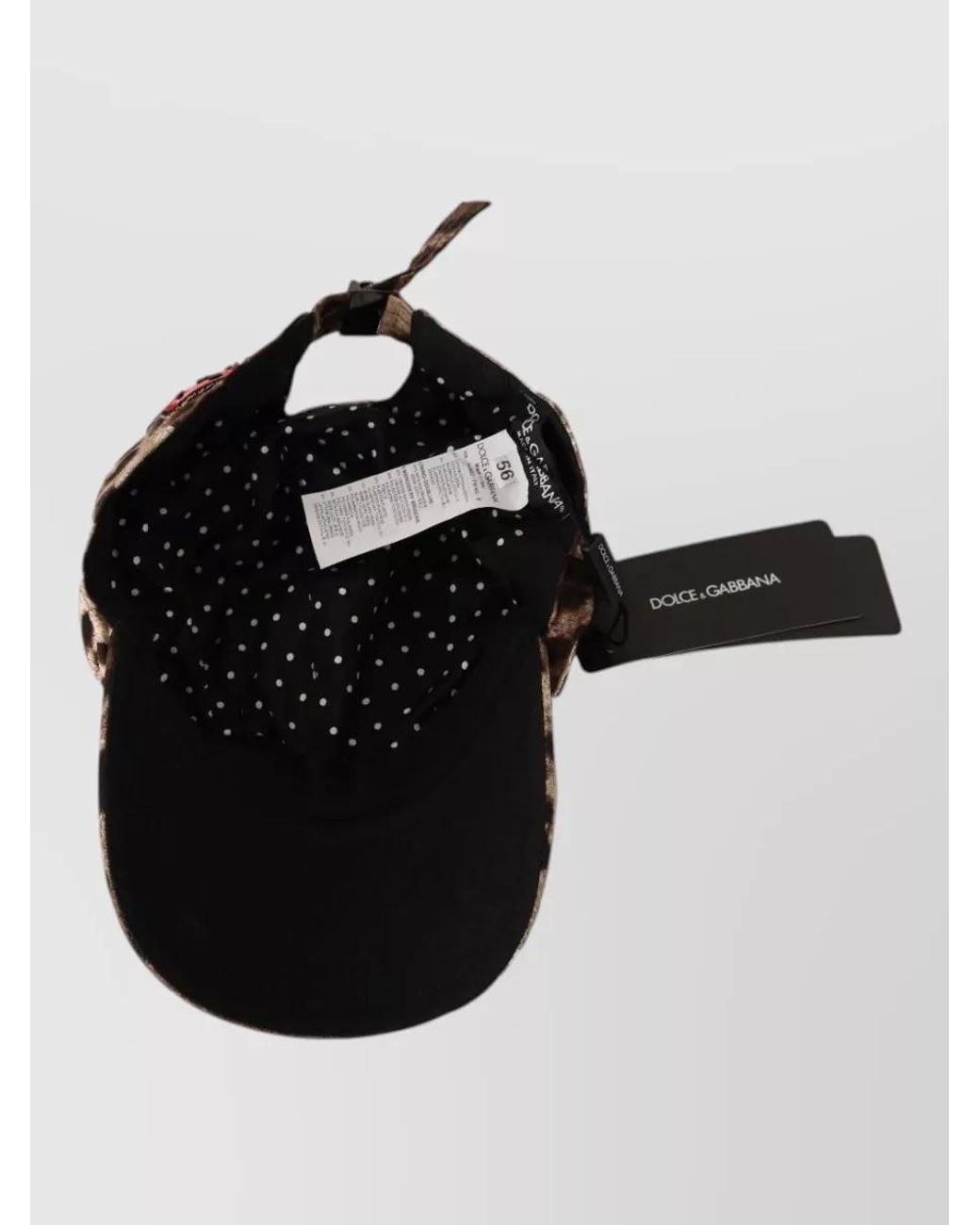 Dolce & Gabbana Gray Leopard Sequin Baseball Cap