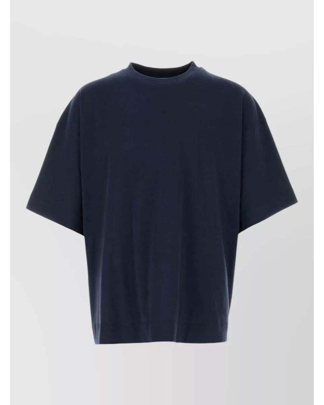 Dries Van Noten Blue Cotton Oversized T-Shirt for men