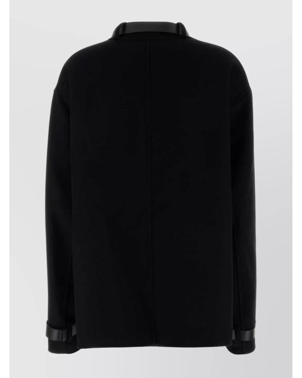 Jil Sander Black Cashmere Fitted Coat