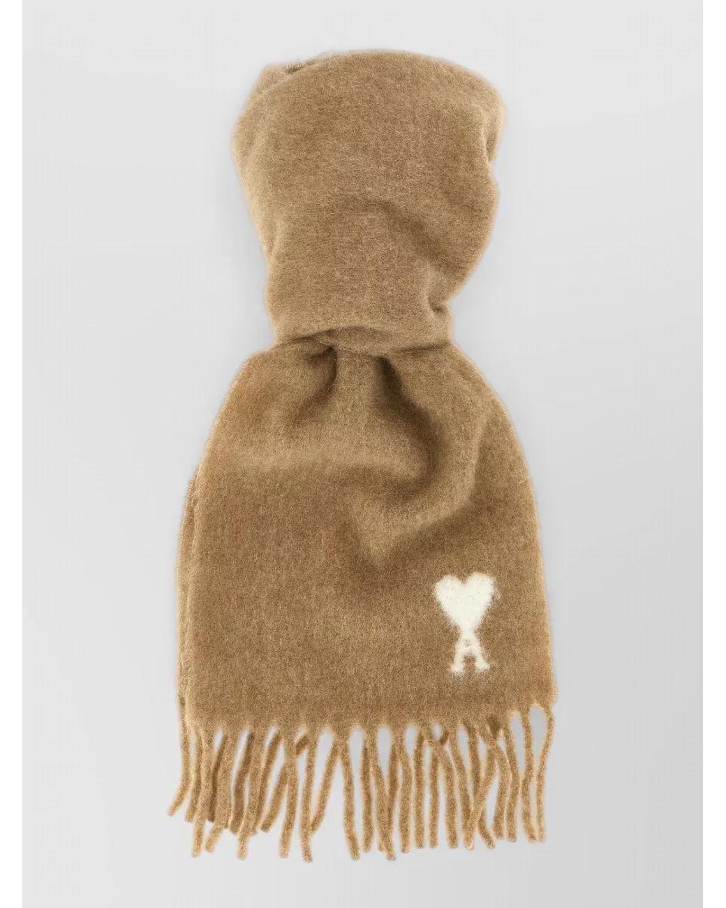 AMI Natural 'Ami De Coeur' Scarf for men