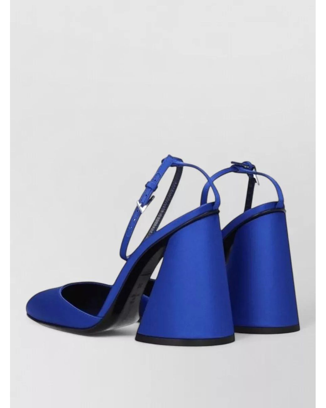 The Attico Blue Satin Sandals