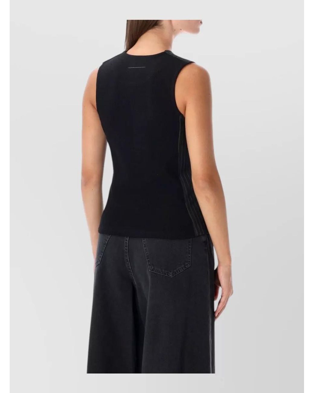 MM6 by Maison Margiela Blue Sleeveless Suit Vest