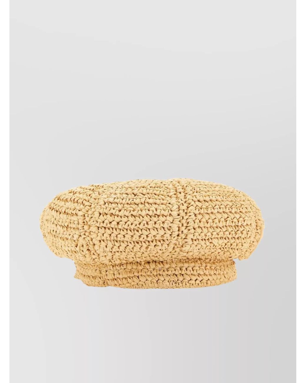 Prada Natural Viscose Baker Boy Hat