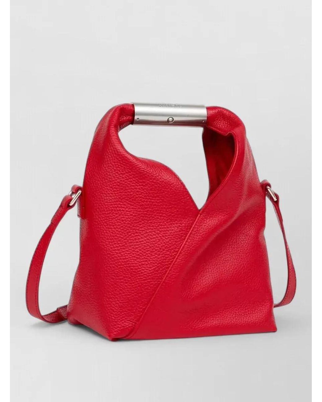 MM6 by Maison Margiela Red Japanese Small Leather Cross-Body Bag