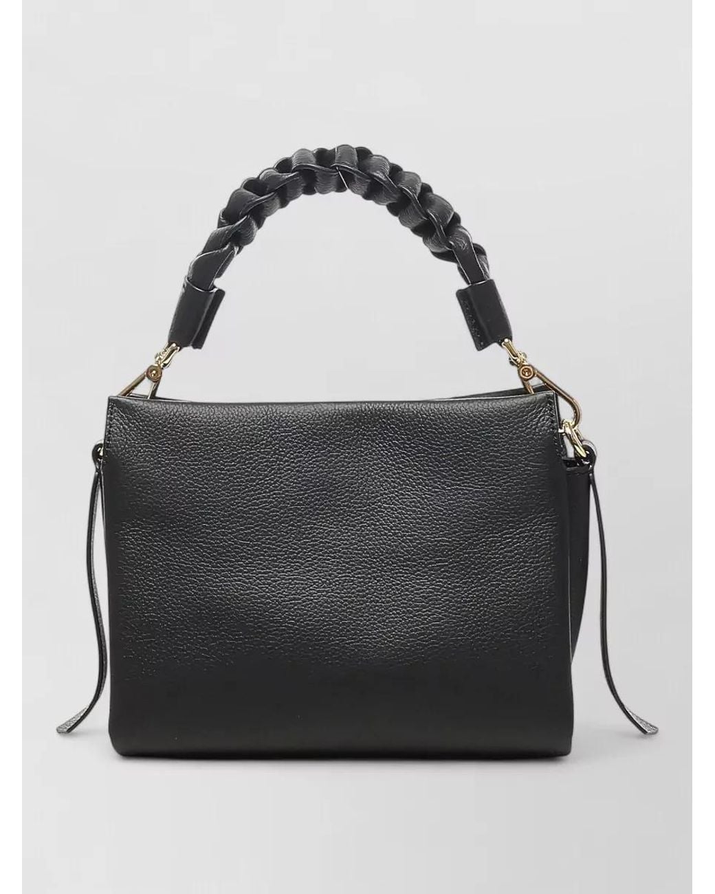 Coccinelle Black Calf Leather Shoulder Bag