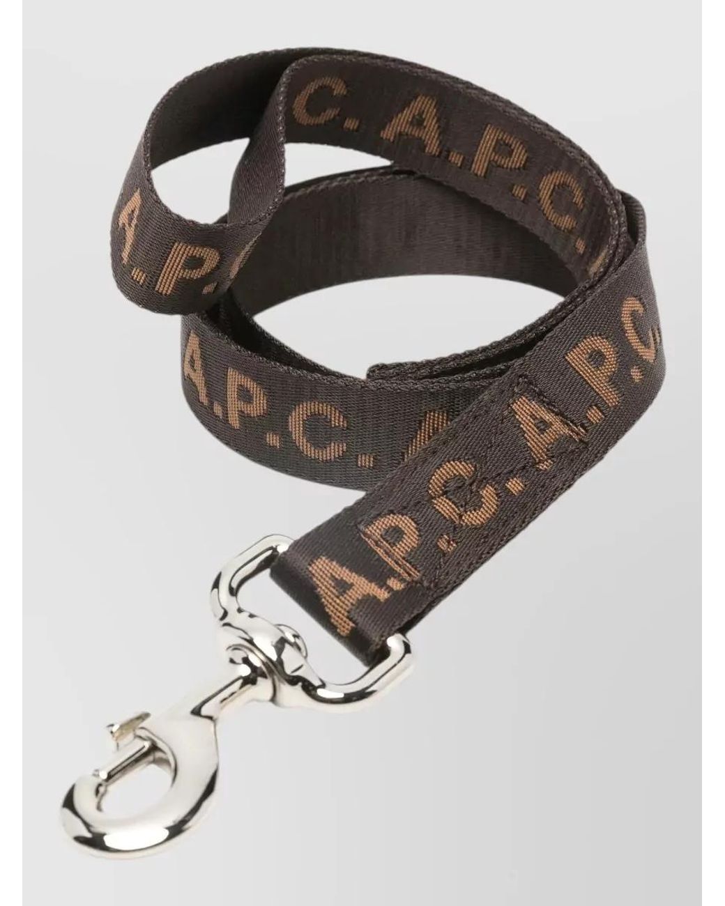 A.P.C. Black Logo-Print Nylon Leash