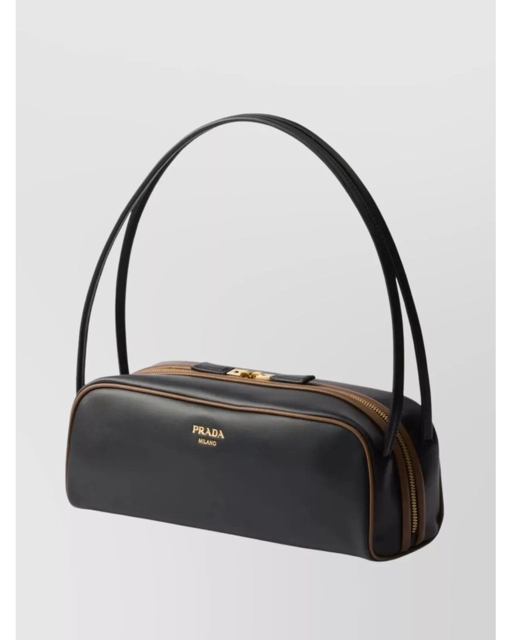 Prada Black Shoulder Bag Calf Leather Shoulder Bag