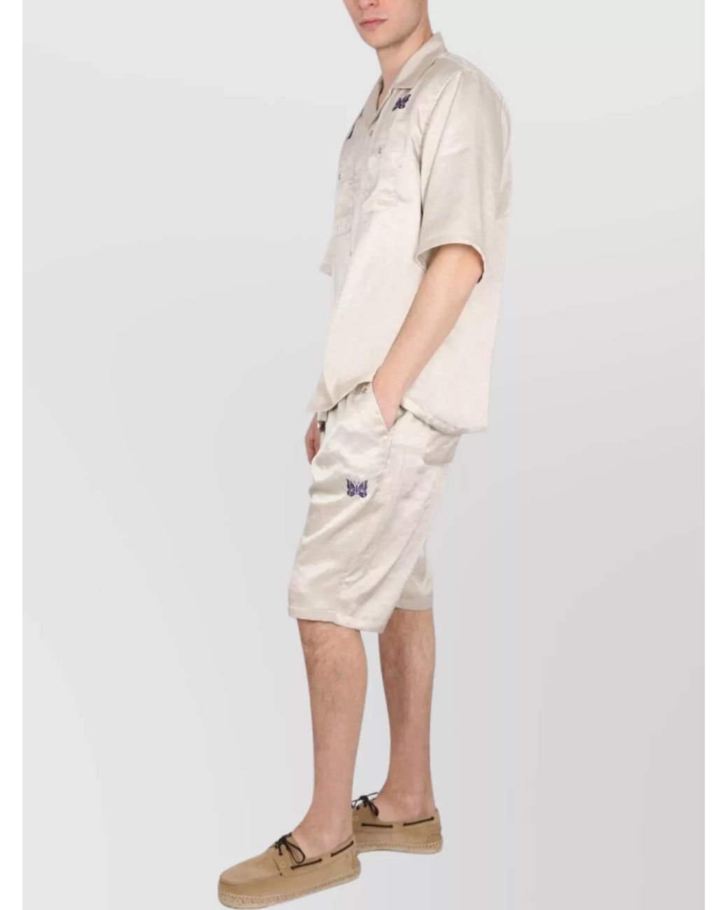 Needles Natural Polyester Chino Shorts for men