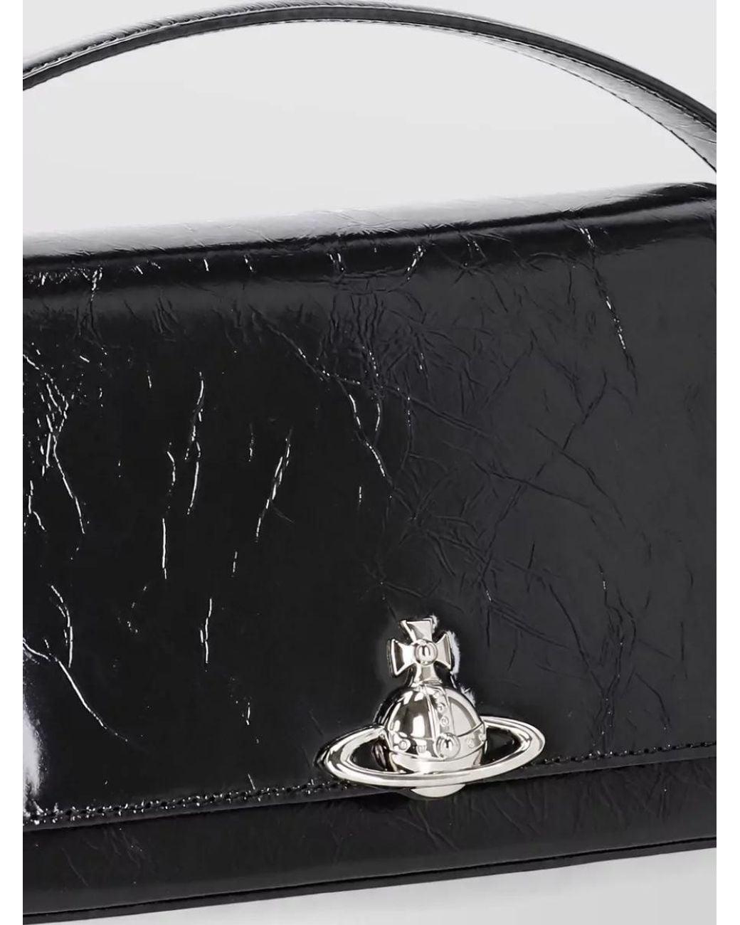 Vivienne Westwood Black Leather Clutch Bag