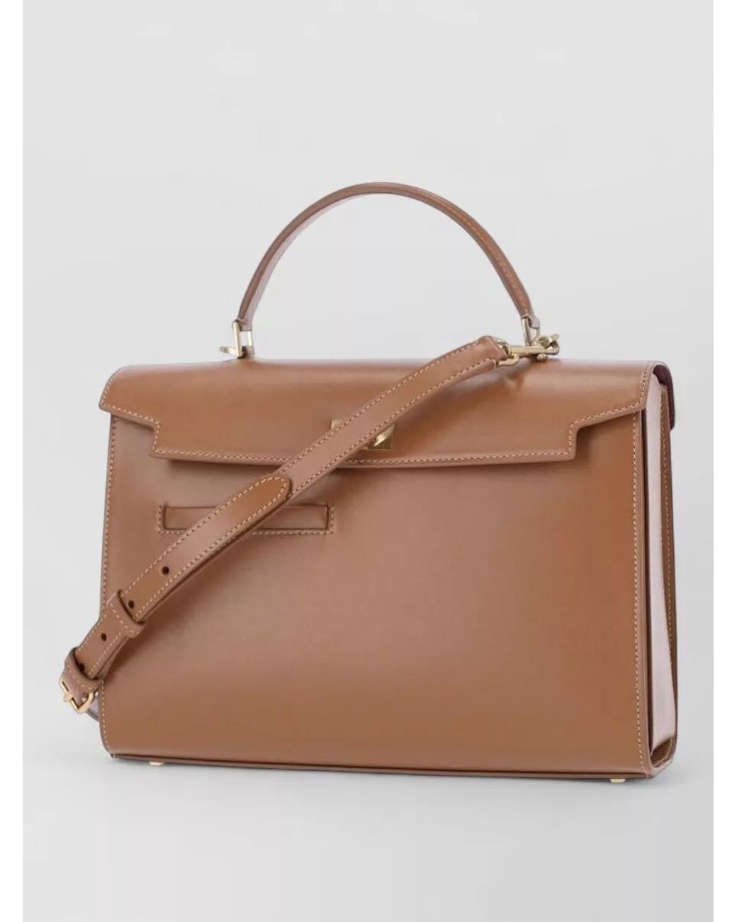 Anya Hindmarch Brown Chubby Leather Shoulder Bag