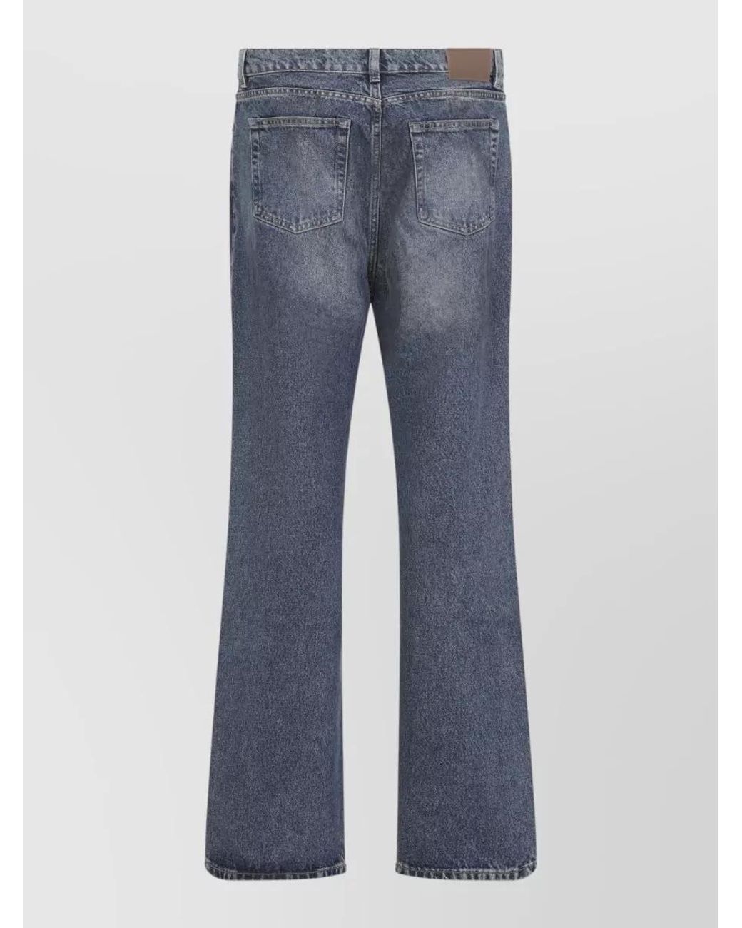 Our Legacy Blue Denim Mid-Rise Straight-Leg Jeans for men