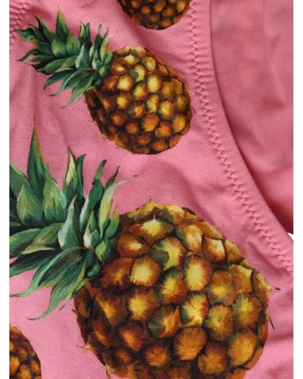 Dolce & Gabbana Pink Pineapple Print Bikini Bottoms