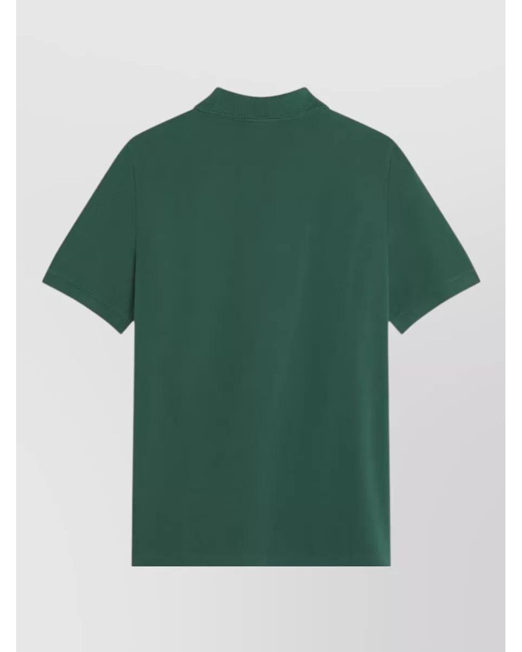 Maison Kitsuné Green Organic Cotton Regular-Fit Short-Sleeve Polo Shirt for men