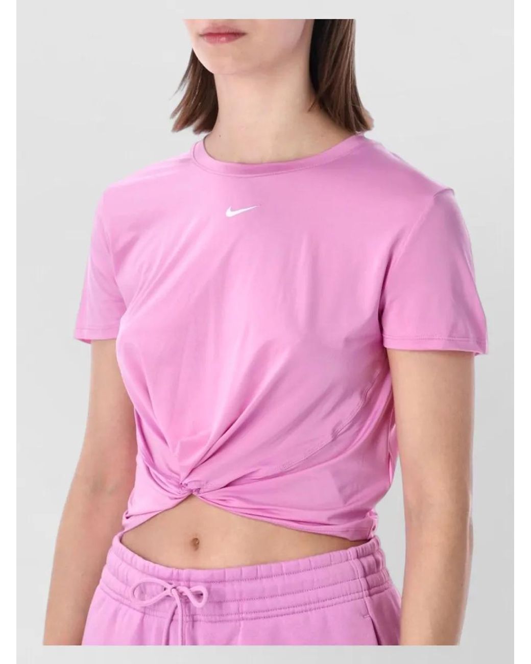 Nike Pink Knotted Short-Sleeve T-Shirt
