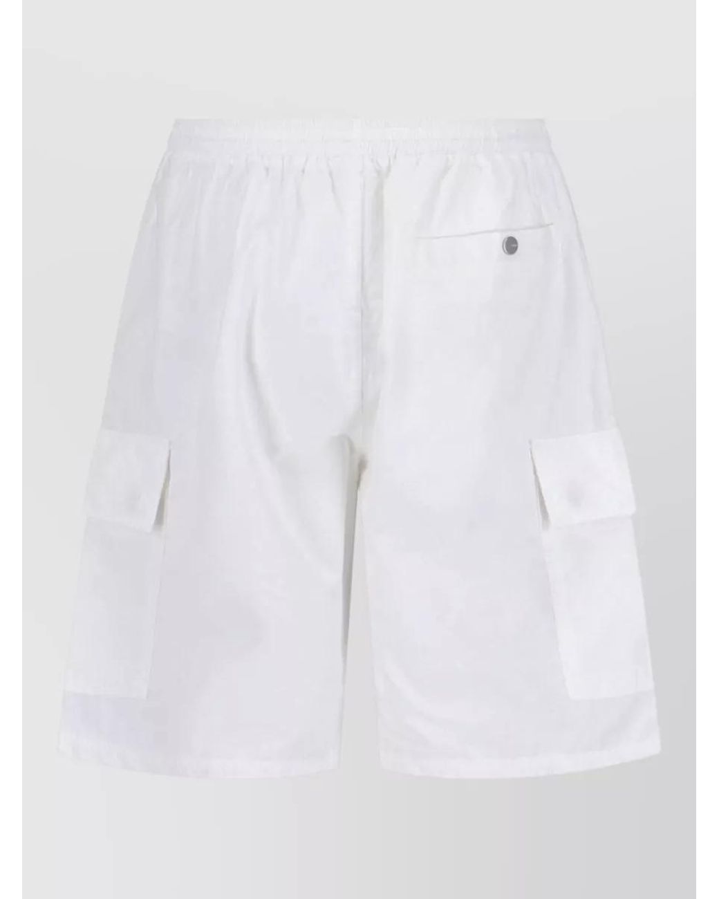 Autry White Straight Cargo Shorts for men