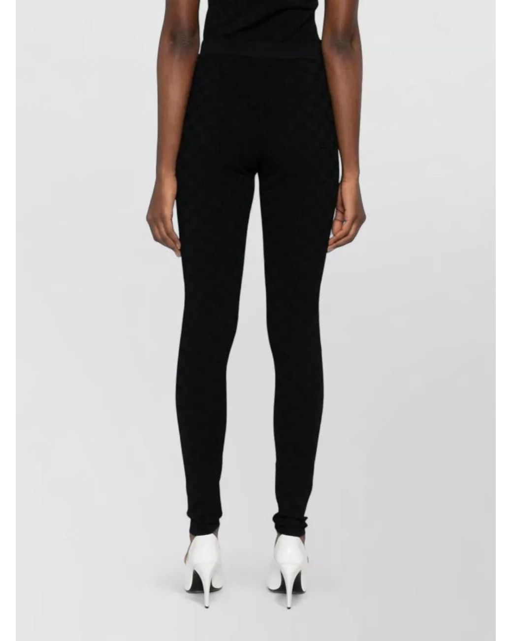 Gucci Black Jacquard Logo Leggings