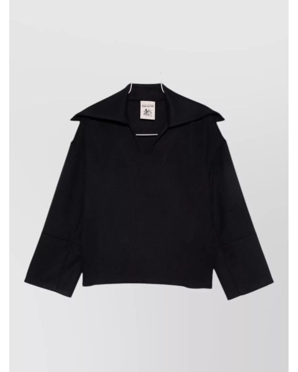 Semicouture Blue Cashmere Wool Long-Sleeve Blazer