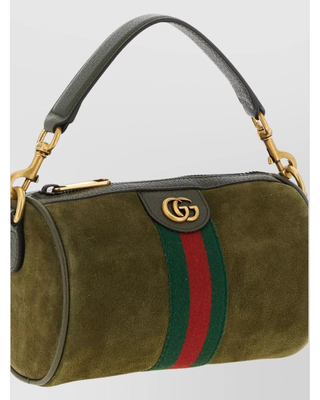 Gucci Green Suede Leather Mini Shoulder Bag for men