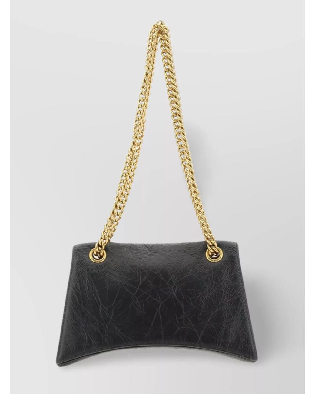 Balenciaga White Crush Small Leather Shoulder Bag