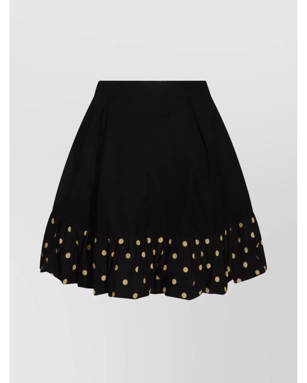 Moschino Black Virgin Wool A-Line Skirt