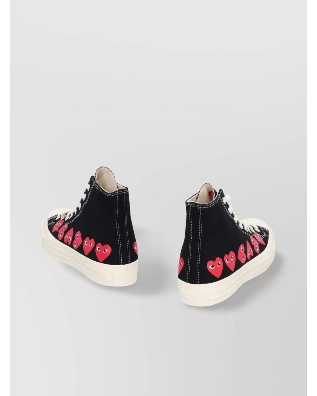 COMME DES GARÇONS PLAY Multicolor Canvas High-Top Sneakers for men