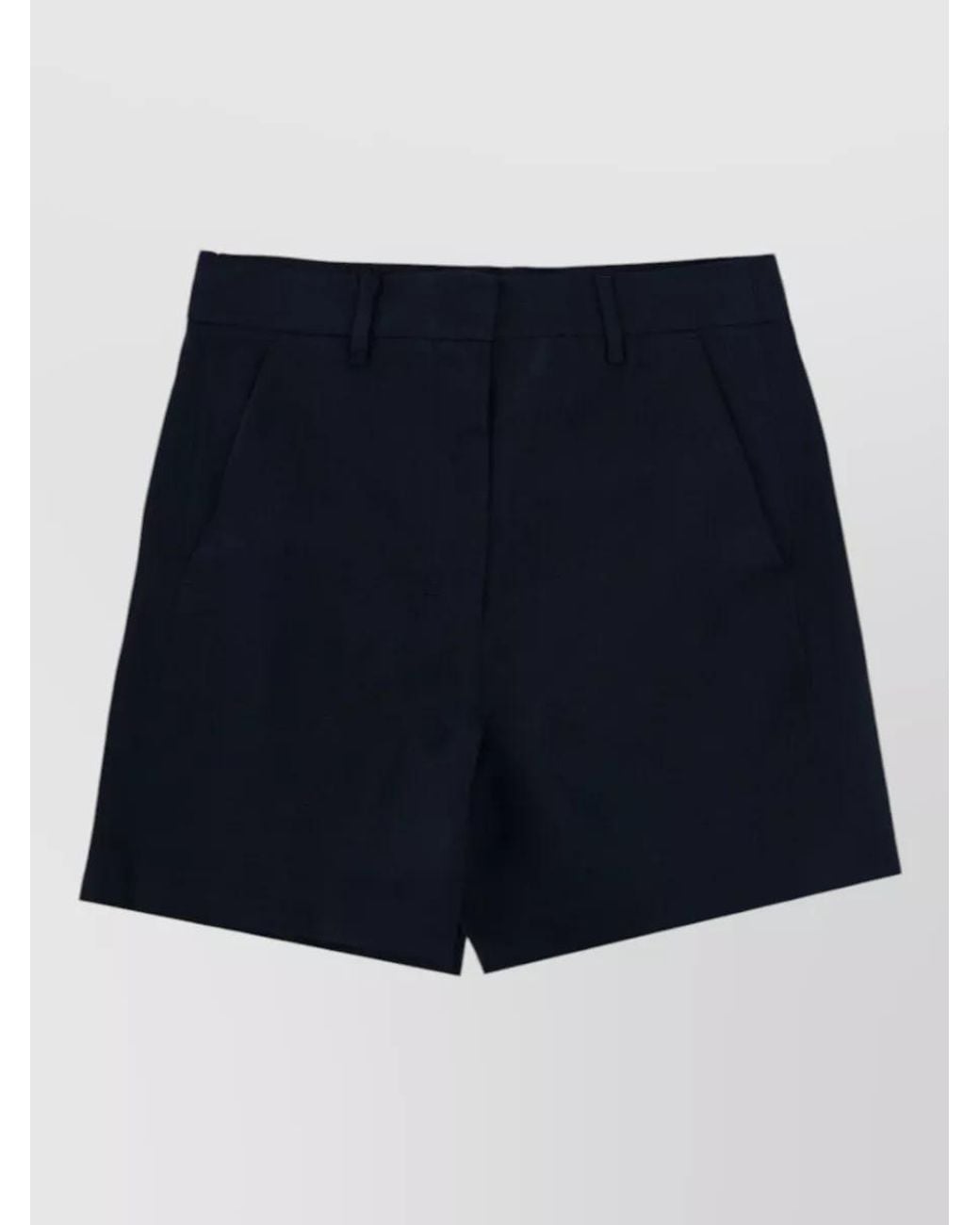 Max Mara Blue Linen Shorts