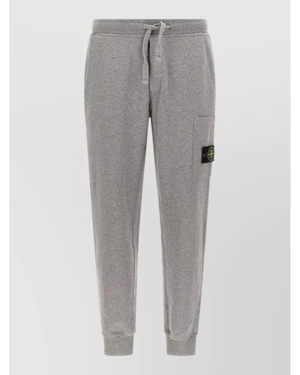 Stone Island Gray Tapered Track Pants for men