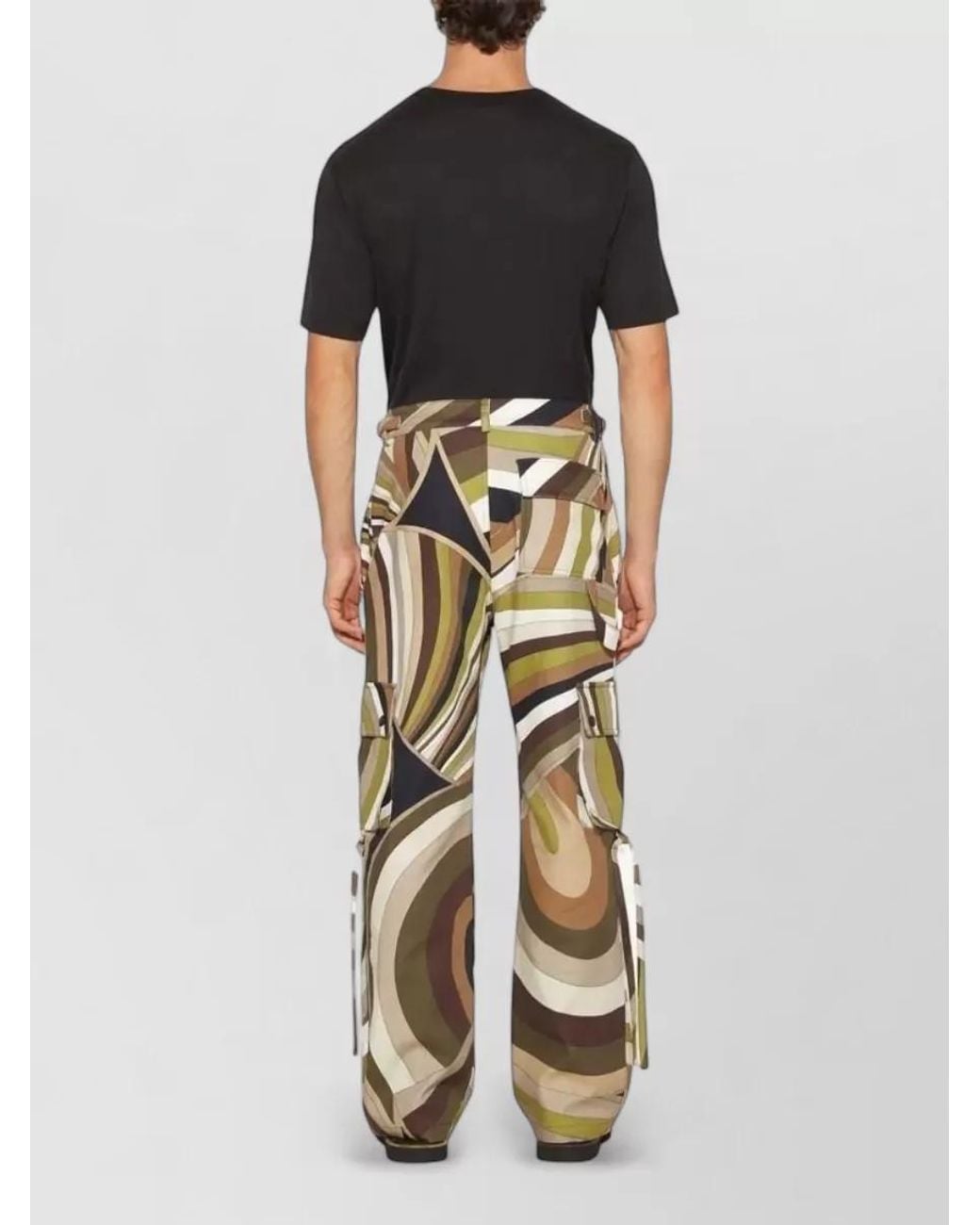 Emilio Pucci Natural Cotton Cargo Shorts for men