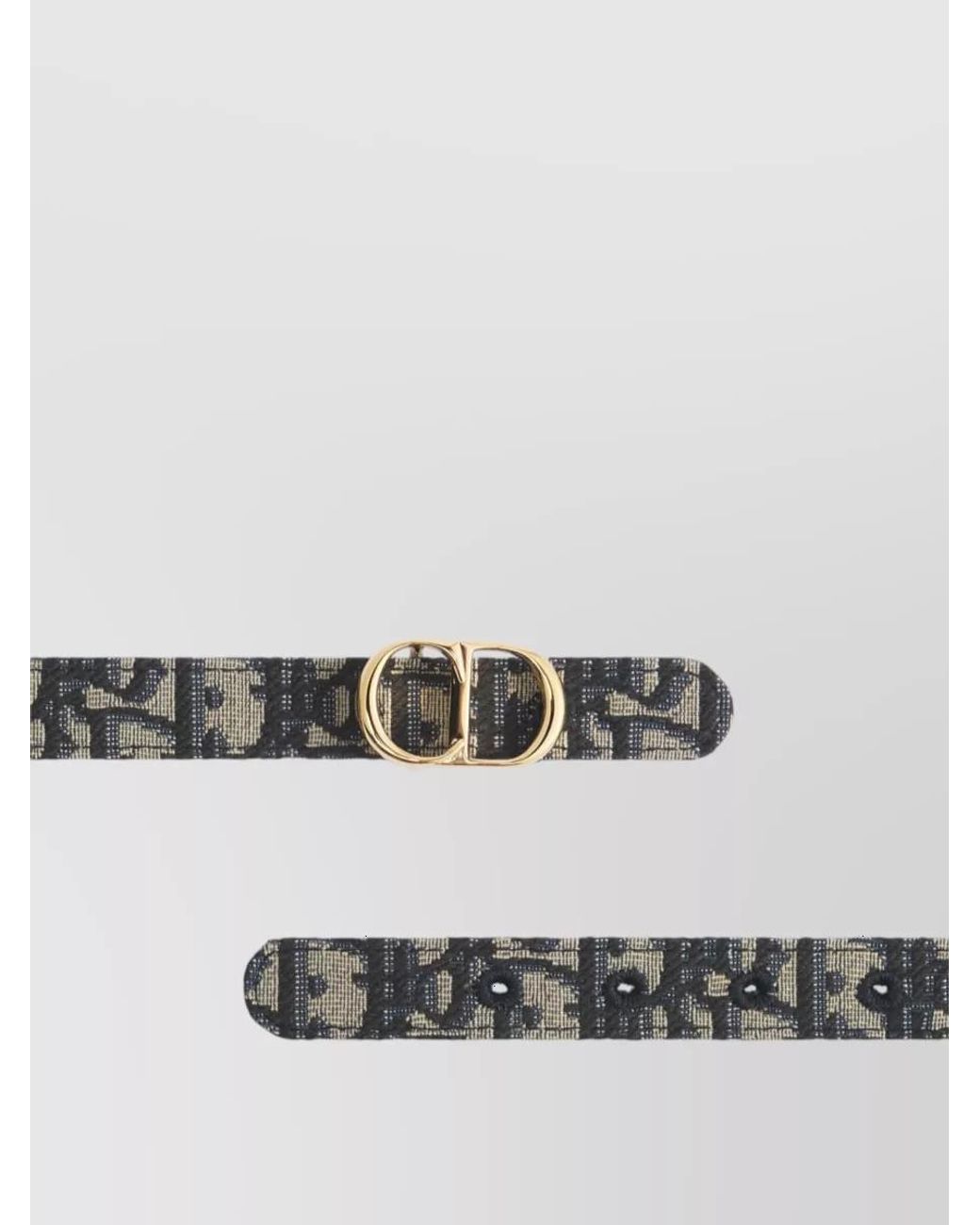 Dior Gray Leather Belt
