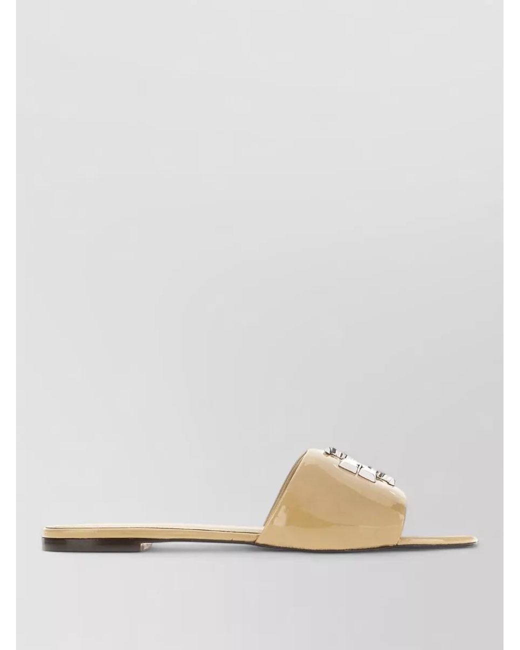 Tory Burch Metallic Leather Slippers