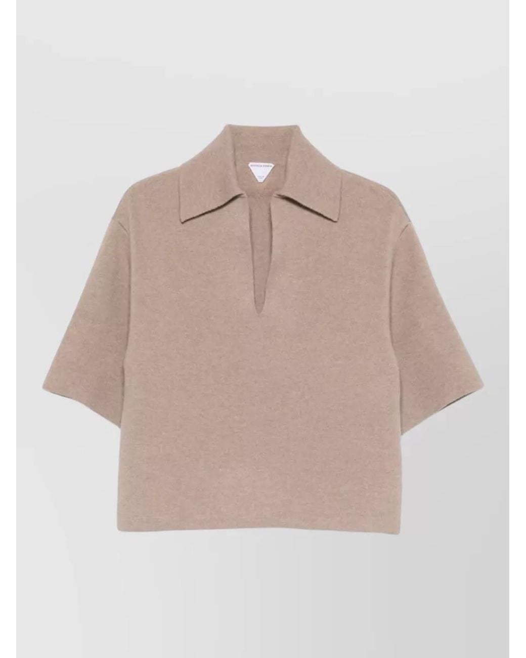 Bottega Veneta Natural Cashmere Regular-Fit Polo Shirt