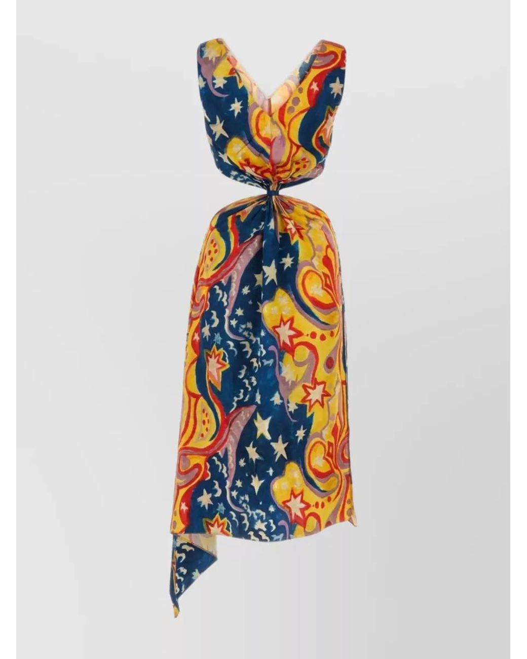 Marni White Viscose Midi Dress