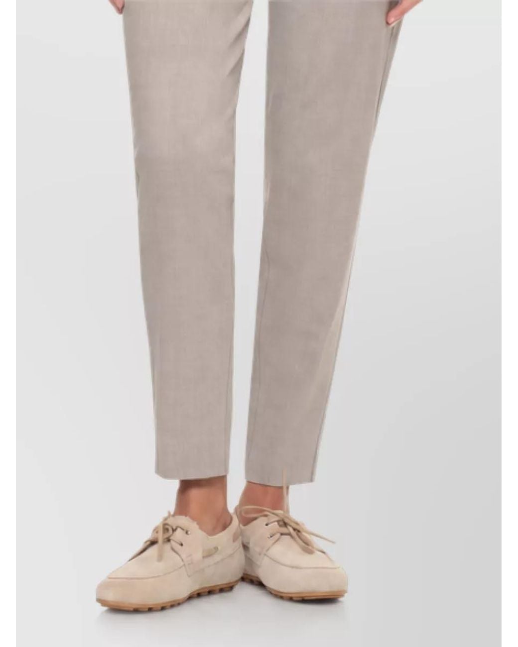 Panicale Natural Cashmere-Collar Long-Sleeve Shirt