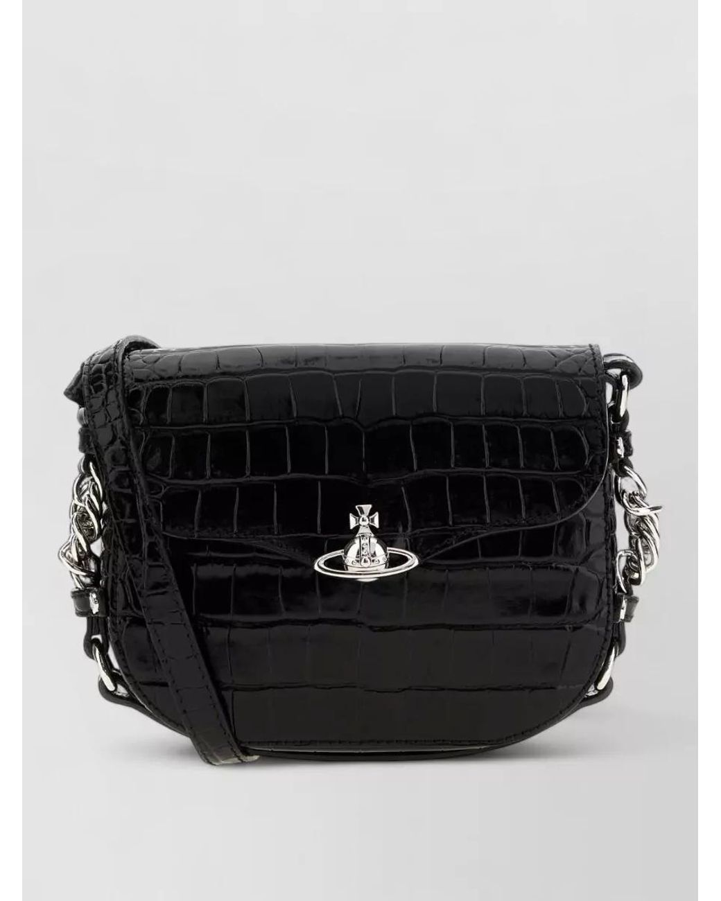Vivienne Westwood Black Na Leather Cross-Body Bag