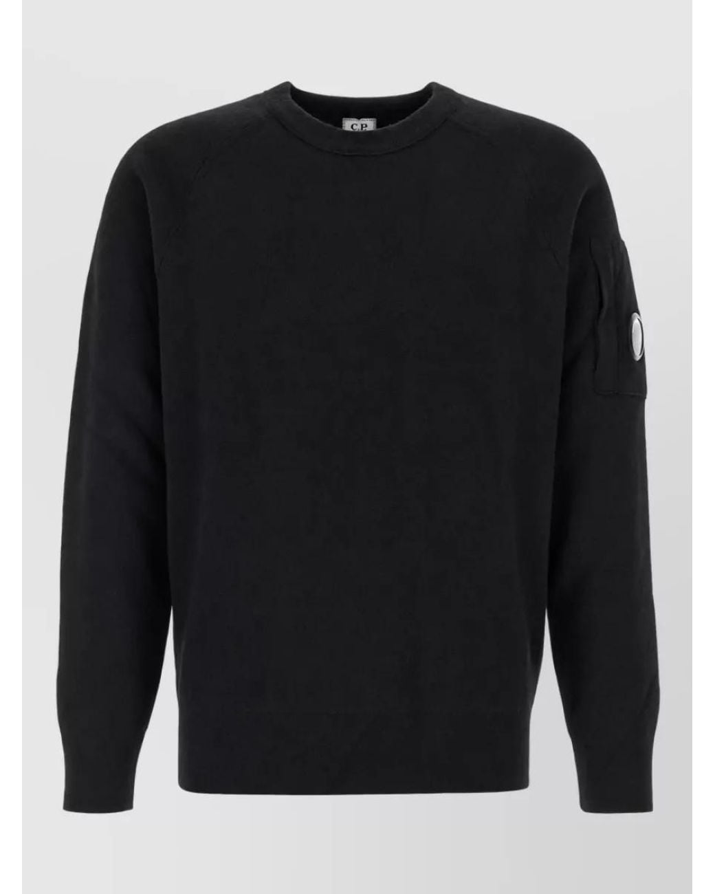 C P Company Black Wool Knit Vest for men