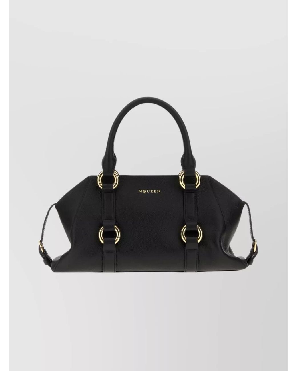 McQueen Black Small Calf Leather Shoulder Bag
