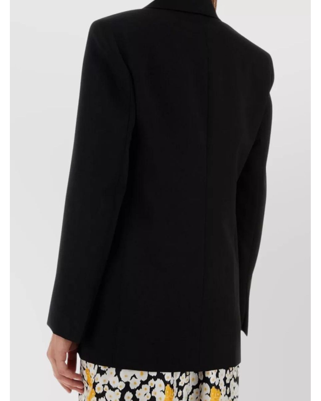 Lanvin Black Wool Double-Breasted Blazer