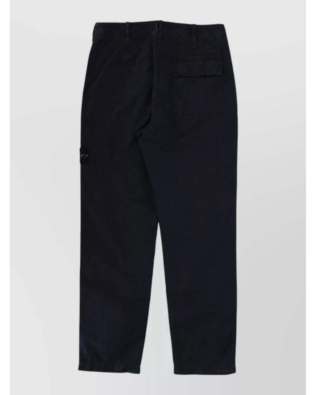 Stone Island Blue Straight-Leg Trousers for men