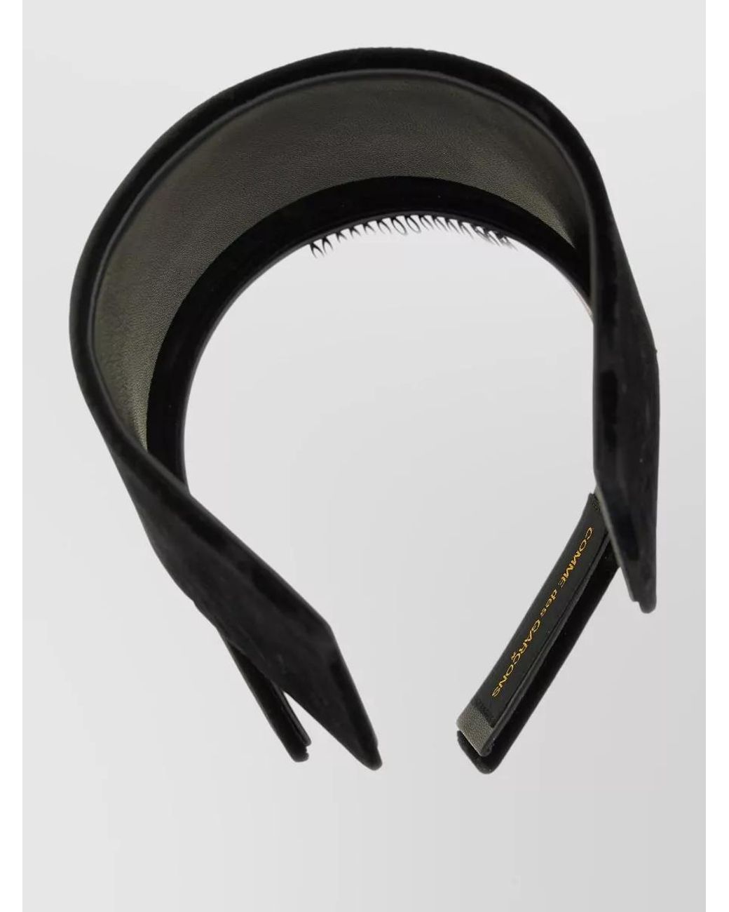 Comme des Garçons Black Velvet-Effect Asymmetric Headband